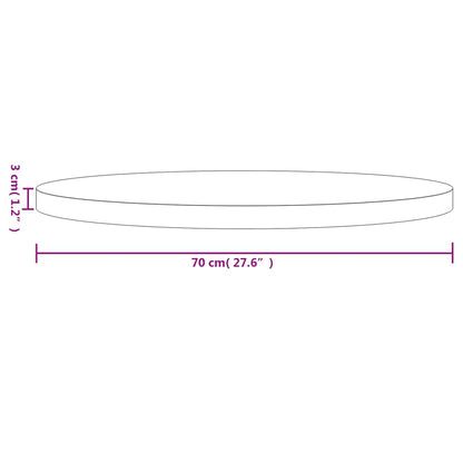 Tampo de mesa redondo Ø70x3 cm madeira de pinho maciça