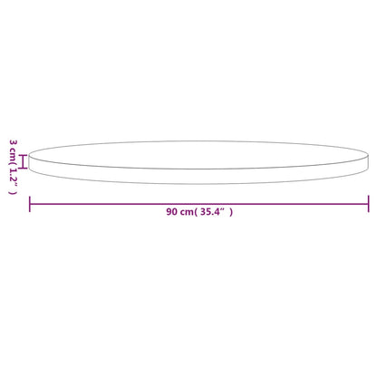 Tampo de mesa redondo Ø90x3 cm madeira de pinho maciça