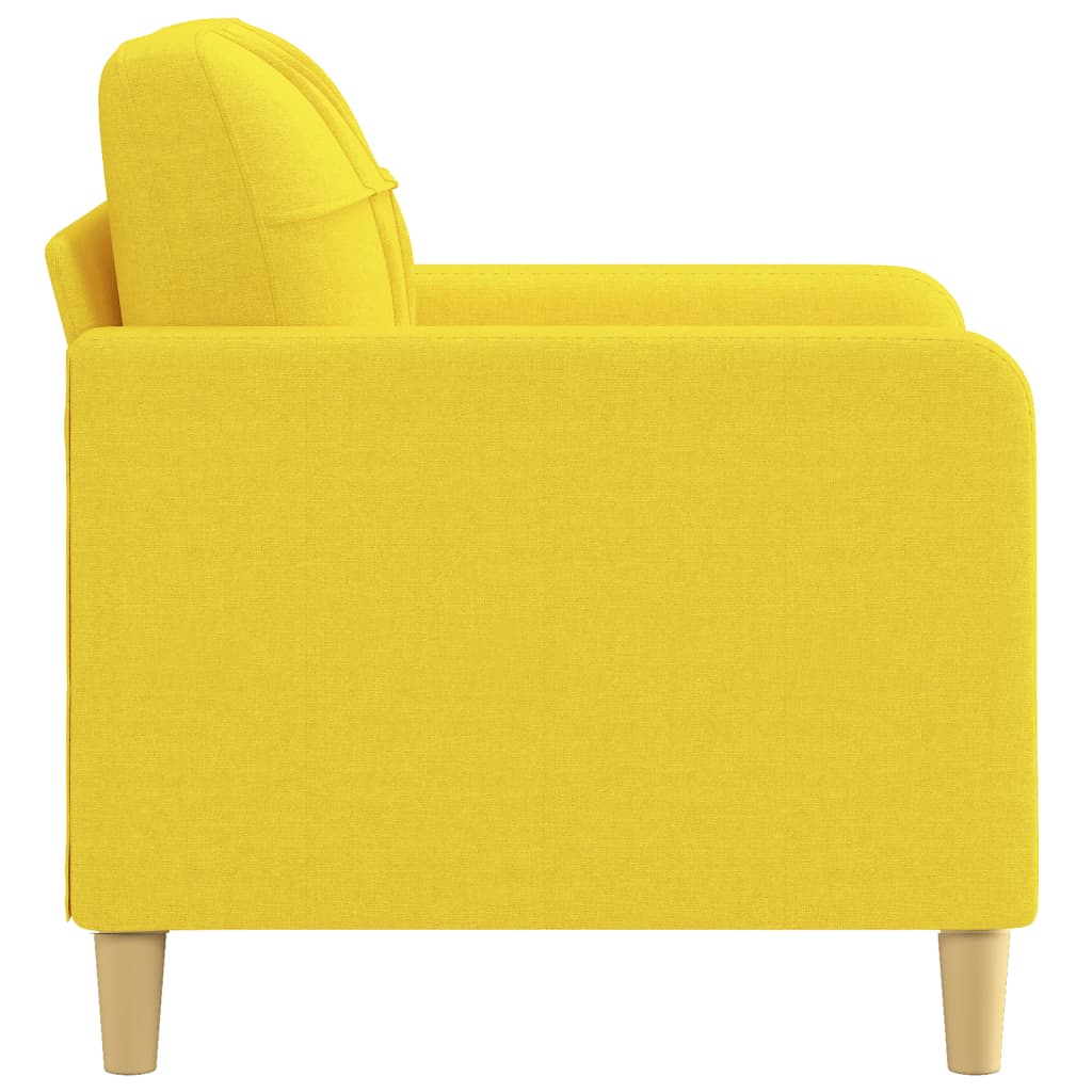 Poltrona 60 cm tecido amarelo-claro