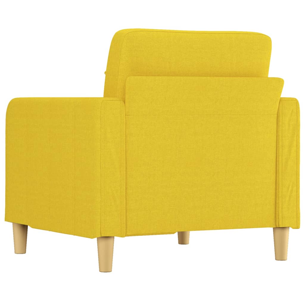 Poltrona 60 cm tecido amarelo-claro