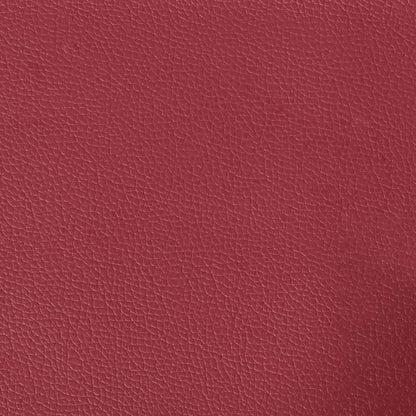 Poltrona 60 cm couro artificial vermelho tinto