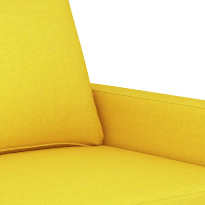 Poltrona Arcos - Em Tecido - Cor Amarelo - Assento, Apóios de Braços e Encosto Densamente Acolchoados - 78x77x80 cm - Design Moderno