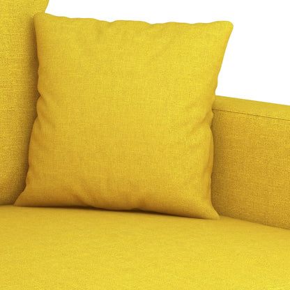 Poltrona Terra - Em Tecido - Cor Amarelo - 78x77x80 cm - A Poltrona Terra é muito confortável com o seu Assento, Apóios de Braços e Encosto devidamente acolchoados - Design Nórdico