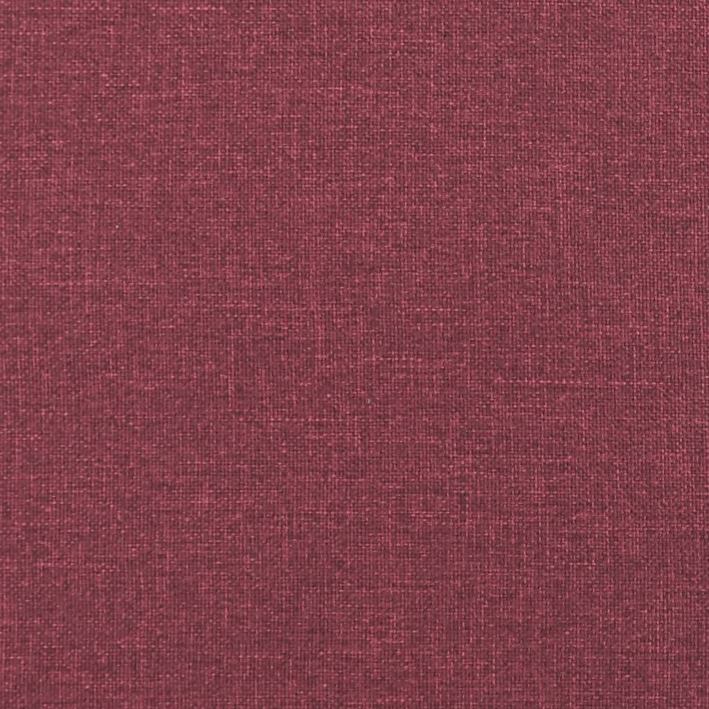 Poltrona Bianca - Em Tecido - Cor Vermelho Escuro - 78x77x80 cm - Assento, Apóios de Braços e Encosto Densamente Acolchoados - Design Nórdico