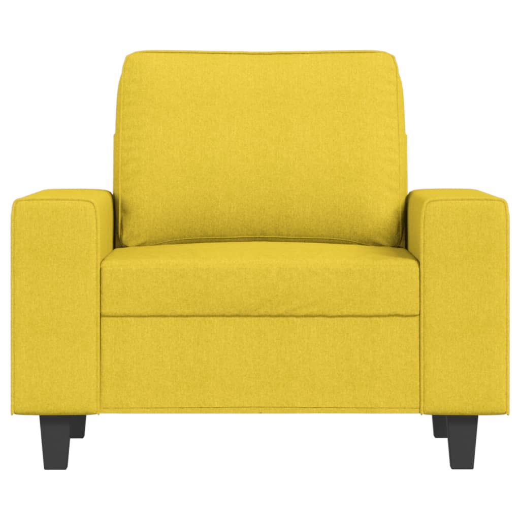 Poltrona Selma - Cor Amarelo - Em Tecido, Metal e Textilene - 94x77x80 cm - Design Moderno