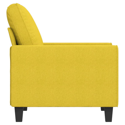 Poltrona Selma - Cor Amarelo - Em Tecido, Metal e Textilene - 94x77x80 cm - Design Moderno