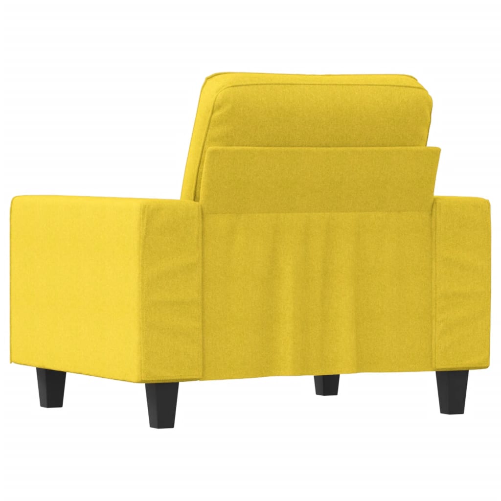 Poltrona Selma - Cor Amarelo - Em Tecido, Metal e Textilene - 94x77x80 cm - Design Moderno