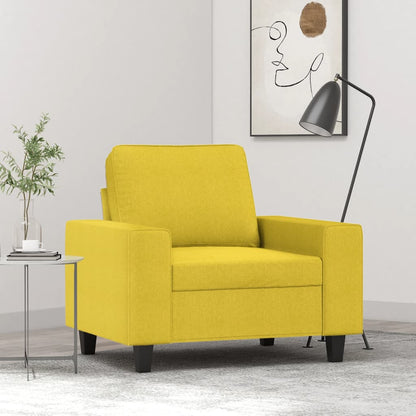 Poltrona Selma - Cor Amarelo - Em Tecido, Metal e Textilene - 94x77x80 cm - Design Moderno