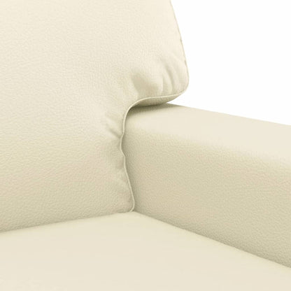 Poltrona 60 cm couro artificial creme