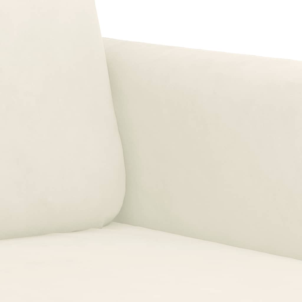 Poltrona 60 cm veludo cor creme