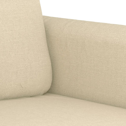 Poltrona Chloé - Em Tecido - Cor Creme - 78x77x80 cm - Com o seu Assento, Apóios de Braços e Encosto Acolchoados em Espuma - Design Nórdico