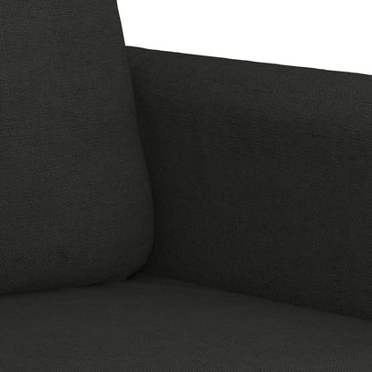 Poltrona Chloé - Em Tecido - Cor Preto - 78x77x80 cm - Com o seu Assento, Apóios de Braços e Encosto Acolchoados em Espuma - Design Nórdico