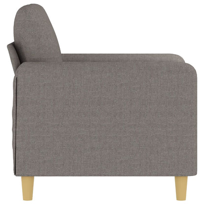 Poltrona Chloé - Em Tecido - Cor Cinzento Acastanhado - 78x77x80 cm - Com o seu Assento, Apóios de Braços e Encosto Acolchoados em Espuma - Design Nórdico