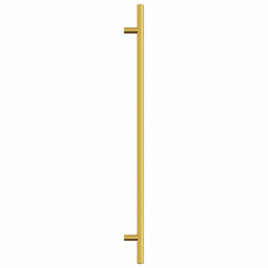 Puxadores para móveis 20 pcs 320 mm aço inoxidável dourado