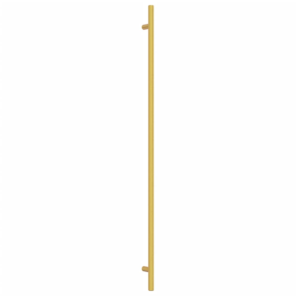 Puxadores para móveis 20 pcs 480 mm aço inoxidável dourado