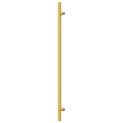 Puxadores para móveis 10 pcs 320 mm aço inoxidável dourado