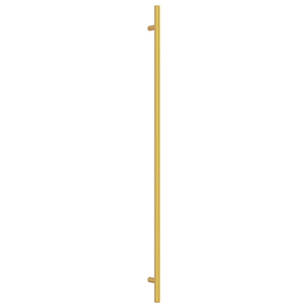 Puxadores para móveis 10 pcs 480 mm aço inoxidável dourado