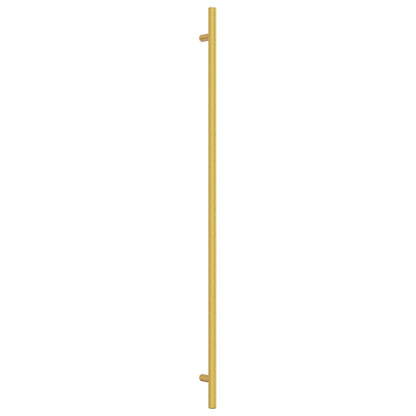 Puxadores para móveis 10 pcs 480 mm aço inoxidável dourado