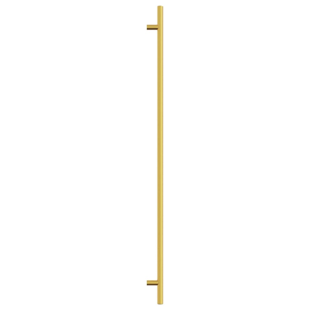 Puxadores para móveis 10 pcs 480 mm aço inoxidável dourado