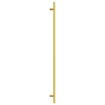 Puxadores para móveis 10 pcs 480 mm aço inoxidável dourado