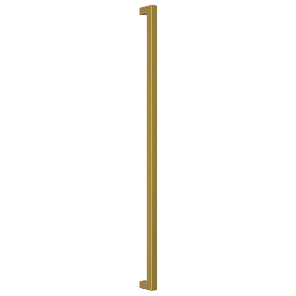 Puxadores para móveis 10 pcs 480 mm aço inoxidável dourado