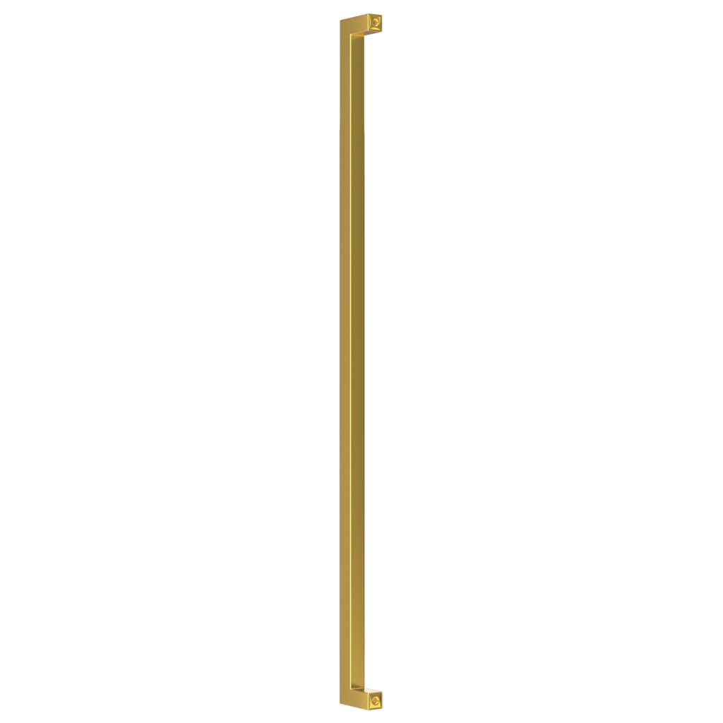 Puxadores para móveis 10 pcs 480 mm aço inoxidável dourado