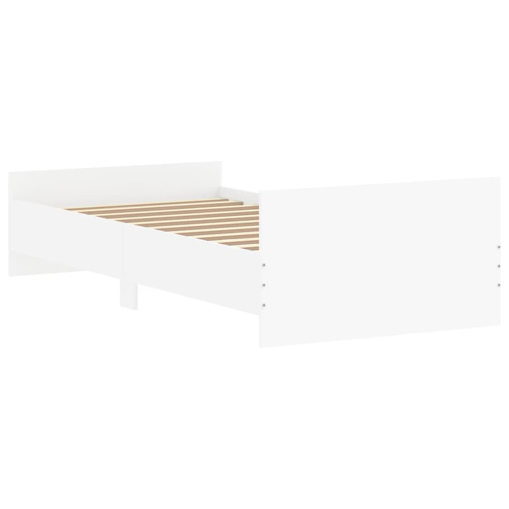 Estrutura de Cama Moon - 90x200 cm - Branco - Design Moderno