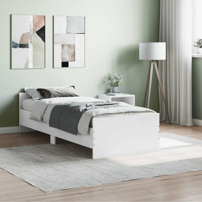 Estrutura de Cama Moon - 75x190 cm - Branco - Design Moderno