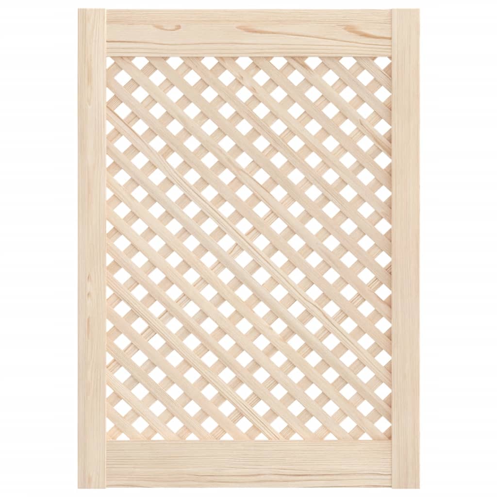 Portas de armário design treliça 2 pcs 49,5x69 cm pinho maciço