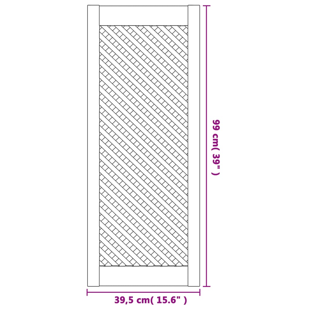 Portas de armário design treliça 2 pcs 39,5x99 cm pinho maciço