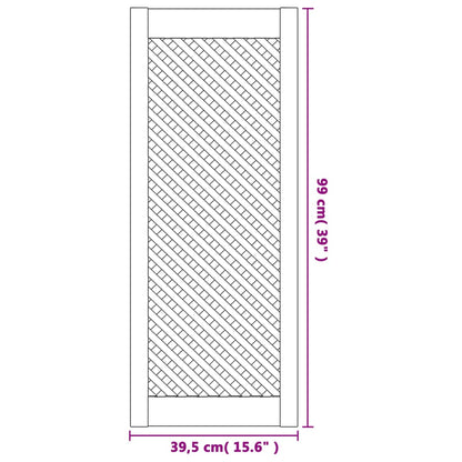 Portas de armário design treliça 2 pcs 39,5x99 cm pinho maciço