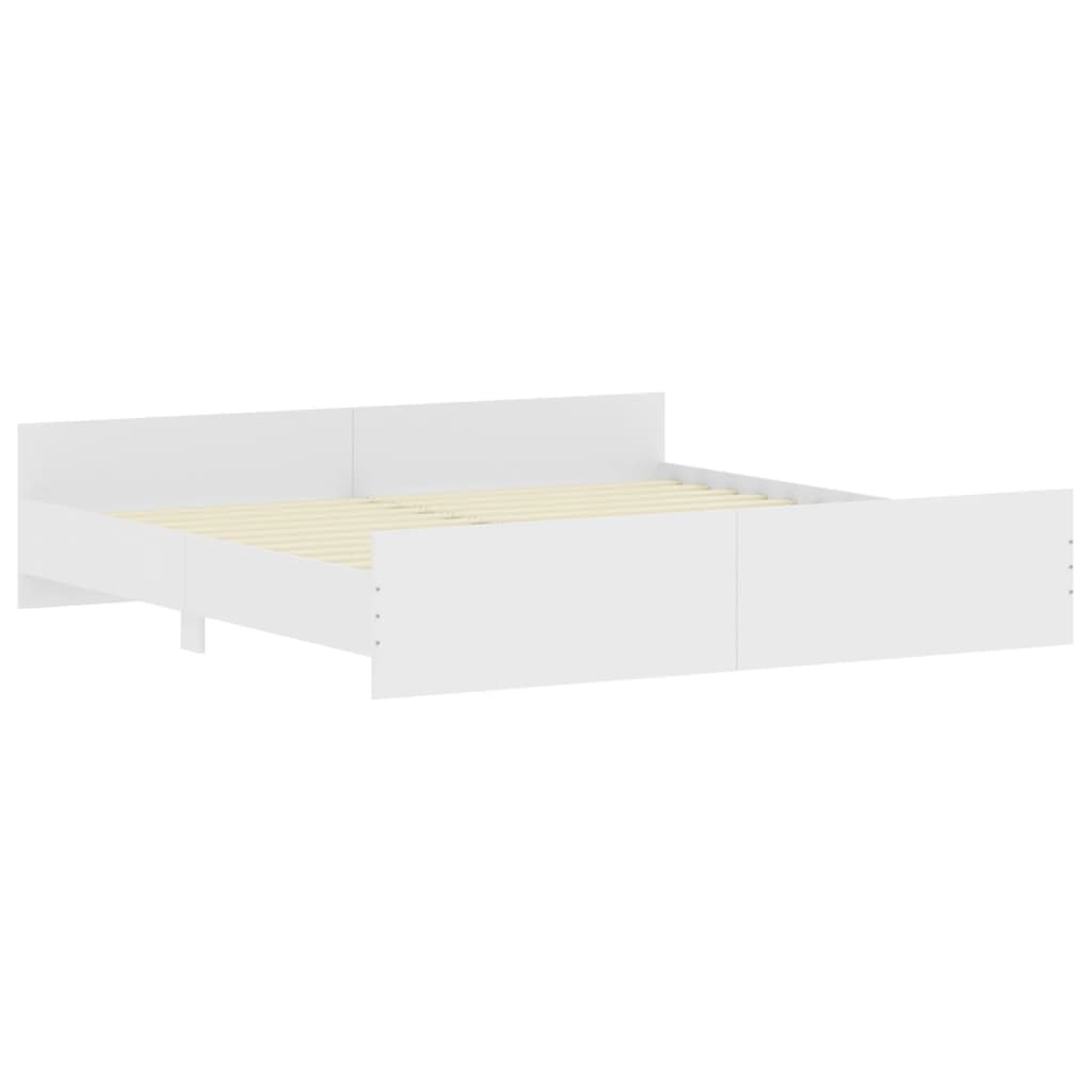 Estrutura de Cama Moona - 200x200 cm - Branco - Design Moderno