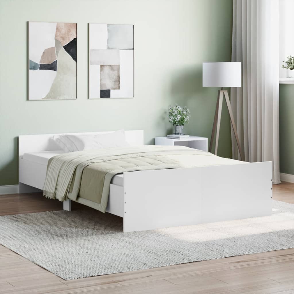 Estrutura de Cama Moona - 120x200 cm - Branco - Design Moderno