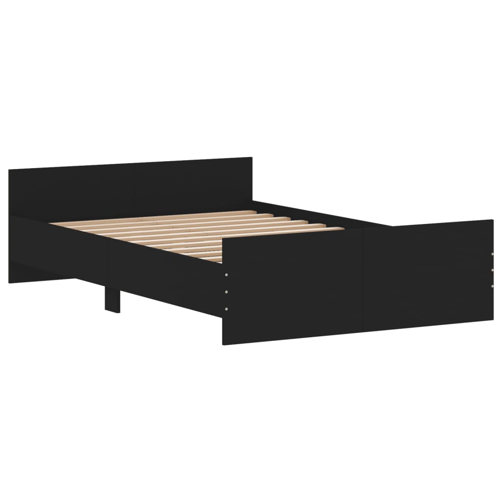 Estrutura de Cama Moona - 120x200 cm - Preto - Design Moderno