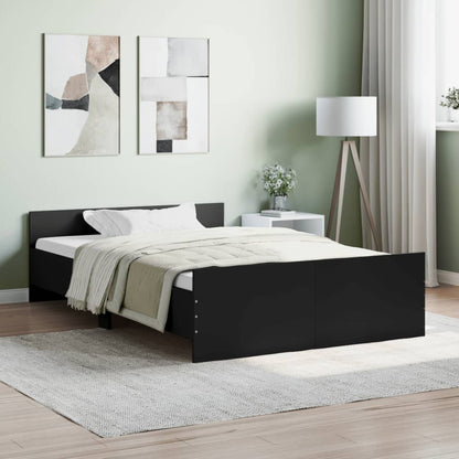 Estrutura de Cama Moona - 120x200 cm - Preto - Design Moderno