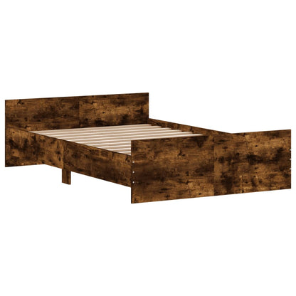 Estrutura de Cama Moona - 120x200 cm - Madeira Rustica - Design Moderno