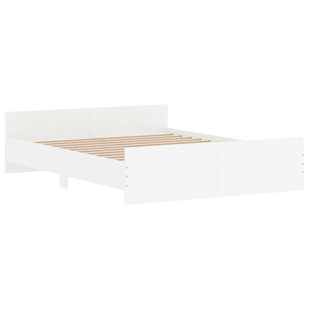 Estrutura de Cama Moona - 140x200 cm - Branco - Design Moderno