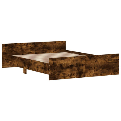 Estrutura de Cama Moona - 140x200 cm - Madeira Rustica - Design Moderno