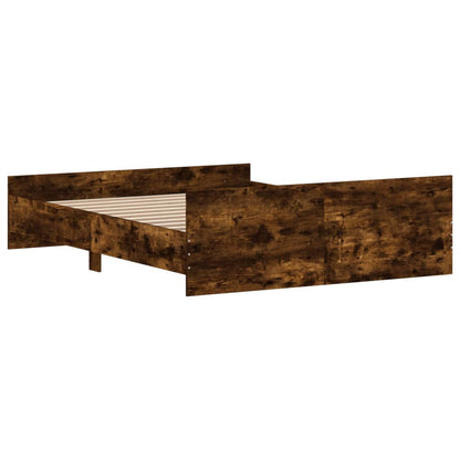 Estrutura de Cama Moona - 160x200 cm - Madeira Rustica - Design Moderno