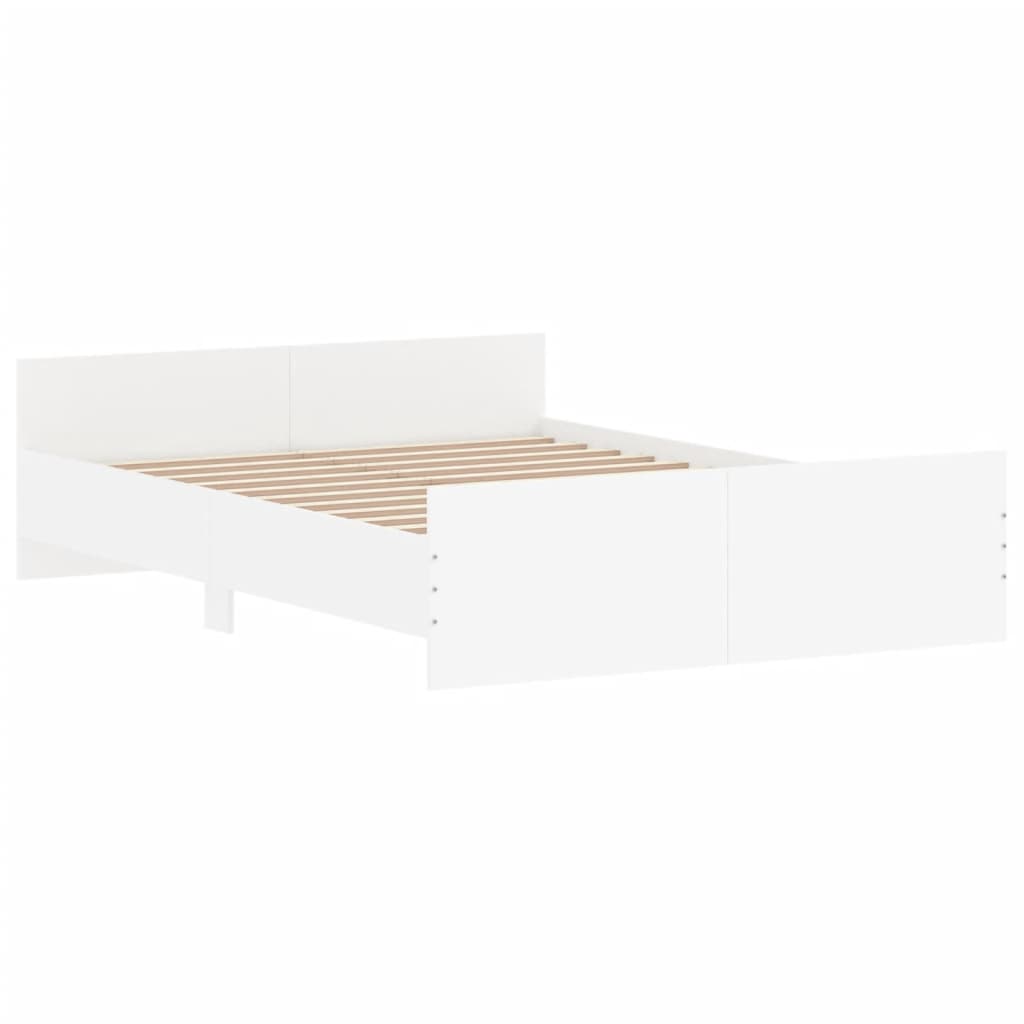 Estrutura de Cama Moona - 140x190 cm - Branco - Design Moderno