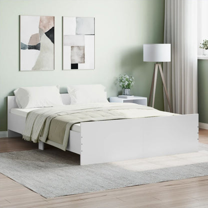 Estrutura de Cama Moona - 140x190 cm - Branco - Design Moderno