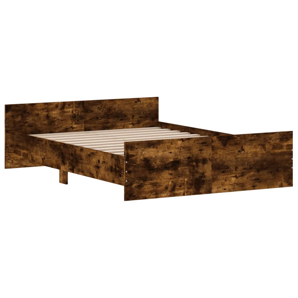 Estrutura de Cama Moona - 135x190 cm - Madeira Rustica - Design Moderno