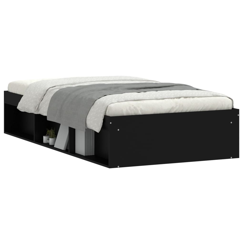 Estrutura de cama 90x200 cm preto