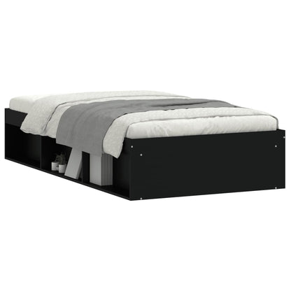 Estrutura de cama 90x190 cm preto