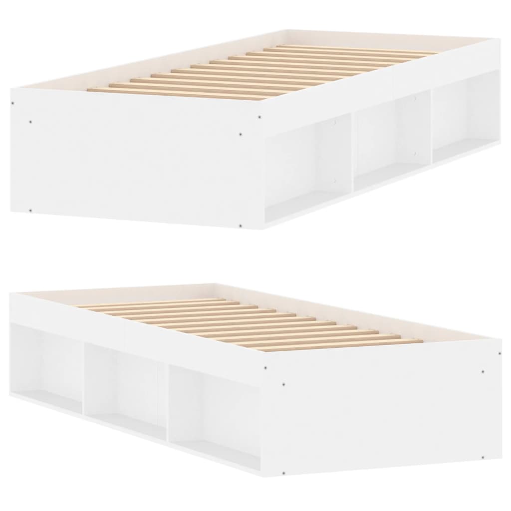 Estrutura de cama solteiro 75x190 cm branco