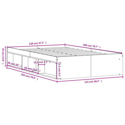 Estrutura de cama 120x200 cm branco