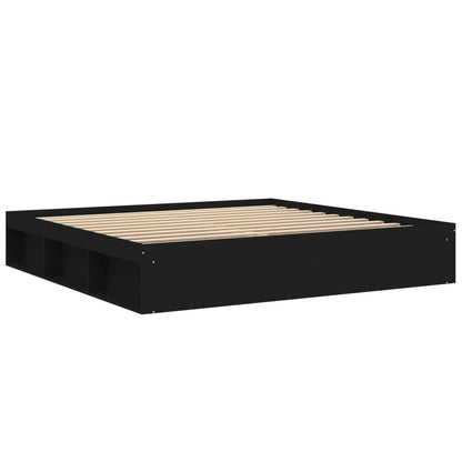 Estrutura de cama 200x200 cm preto