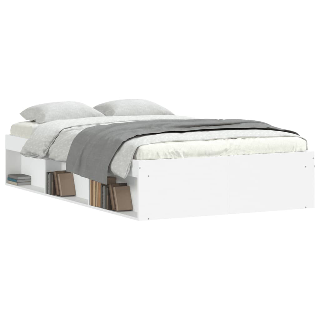 Estrutura cama de casal pequena 120x190 cm branco