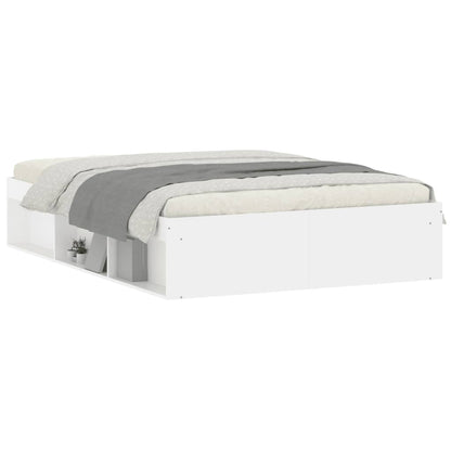 Estrutura de cama de casal 135x190 cm branco