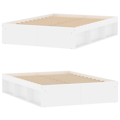 Estrutura de cama de casal 135x190 cm branco